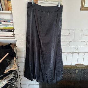 80s vintage bubble hem maxi skirt